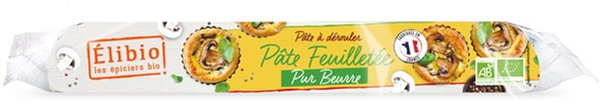 Photo de produit pour Pâte feuilletée pur beurre, ronde prête à dérouler -230g