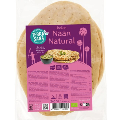 Photo de produit pour Naan indien nature 240g