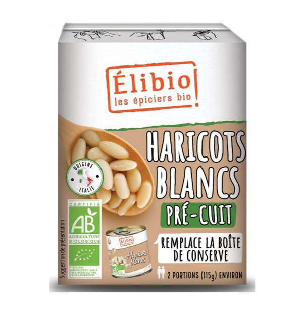 Photo de produit pour Haricots blancs 380g