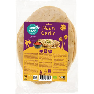 Photo de produit pour Naan indien à l'ail 240g