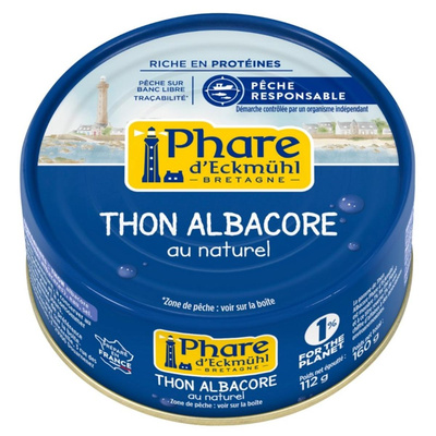 Photo de produit pour Thon albacore au naturel 112g égoutté