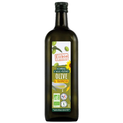 Photo de produit pour Huile d'olive vierge Tunisie (51%) & tournesol désodorisée France (49%) 1L