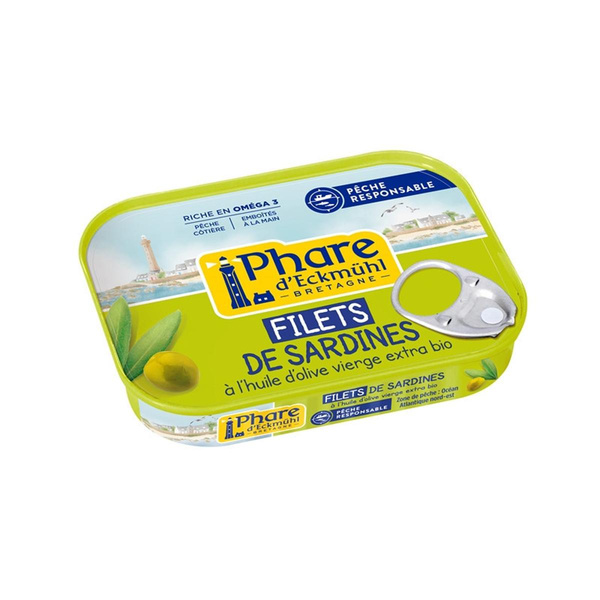 Photo de produit pour Filets de sardines à l'huile d'olive vierge 100g