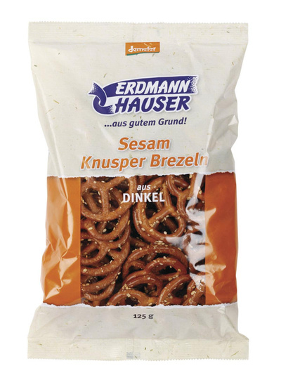 Photo de produit pour Bretzels au sésame à base d'épeautre 125g