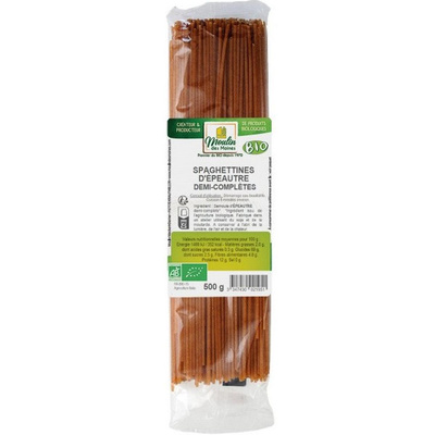 Photo de produit pour Spaghettine d'épeautre demi-complète 500g