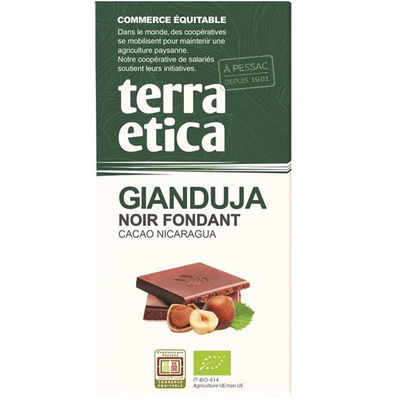 Photo de produit pour Tablette chocolat noir Gianduja 100g