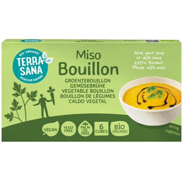 Photo de produit pour Bouillon cubes de légumes au miso 64g