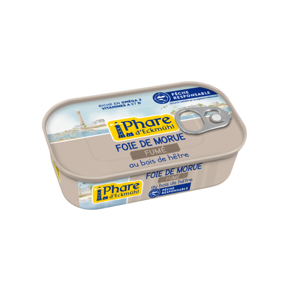 Photo de produit pour Foie de morue fumé au bois de hêtre 121g
