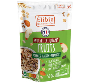 Muesli croquant fruit 500g - Chants de la Terre
