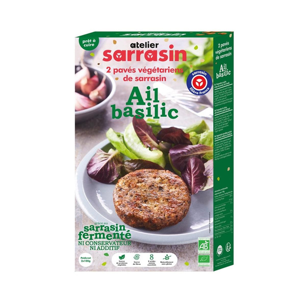 Photo de produit pour Pavé de sarrasin ail basilic (x2) 200g