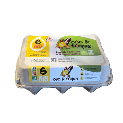 Photo de produit pour Oeufs calibre gros (x6)