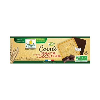 Photo de produit pour Carrés d'épeautre 100% au chocolat 160g