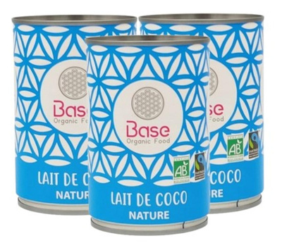 Photo de produit pour Lait de coco Equitable 3x400ml 17% MG