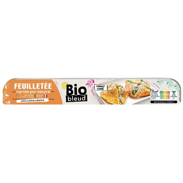 Photo de produit pour Pâte carrée feuilletée pur beurre 300g