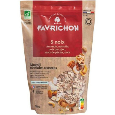 Photo de produit pour Muesli aux céréales toastées 5 noix 350g