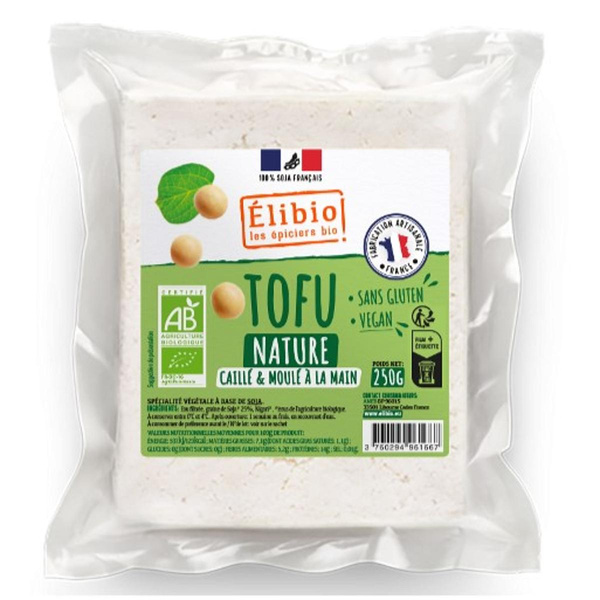 Photo de produit pour Tofu nature 100% français 250g