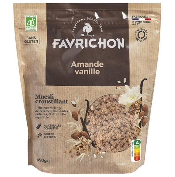 Photo de produit pour Muesli croustillant amande vanille 450g