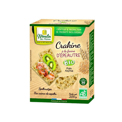 Photo de produit pour Crakines d'épeautre - pain azyme 200g