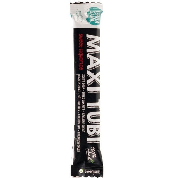 Photo de produit pour Bonbon réglisse sucré en grand tube, maxi tubi 28g