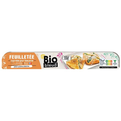 Photo de produit pour Pâte carrée feuilletée pur beurre 300g