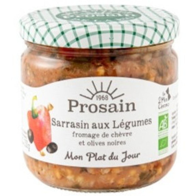 Photo de produit pour Sarrasin aux légumes au fromage de chèvre et olives noires 350g