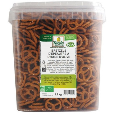 Photo de produit pour Bretzels épeautre, seau de 1.1kg