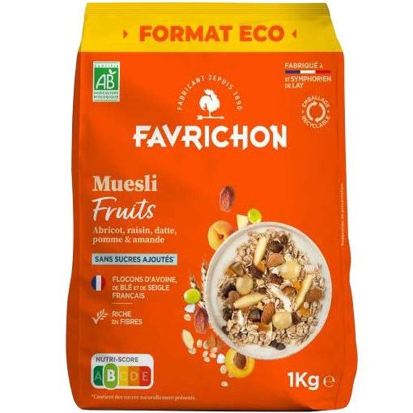 Photo de produit pour Muesli traditionnel aux fruits 1kg