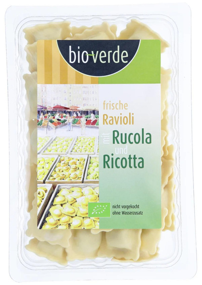 Photo de produit pour Ravioli à la roquette et ricotta 250g