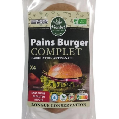Photo de produit pour Pain complet pour burger x4 - 250g