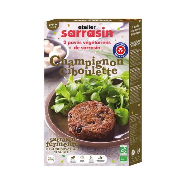 Photo de produit pour Pavé de sarrasin champignon (x2) 200g