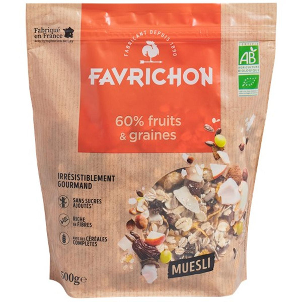 Photo de produit pour Muesli Tradition.60% fruits et graines 500g