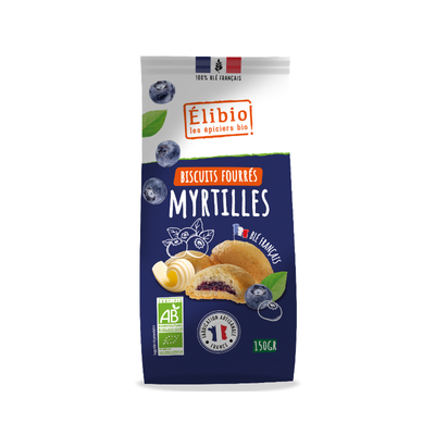 Photo de produit pour Biscuits fourrés à la myrtille 150g