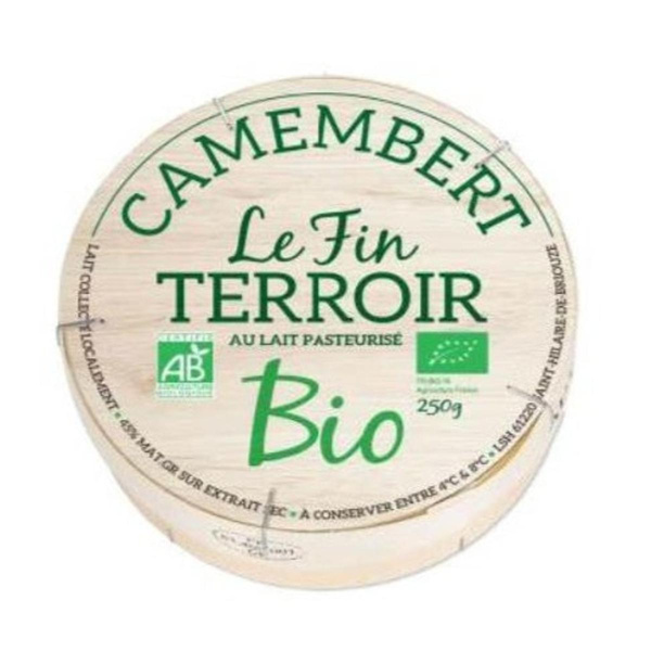 Photo de produit pour Camembert lait pasteurisé, Le Fin Terroir 250g