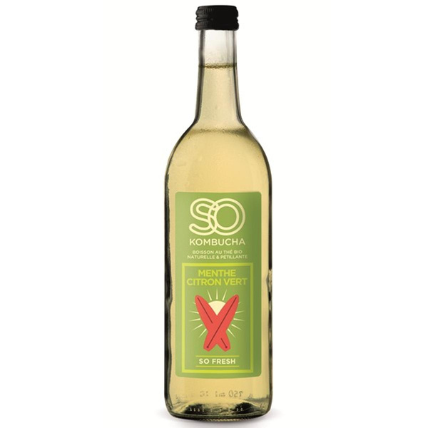 Photo de produit pour So Kombucha menthe citron vert 750ml