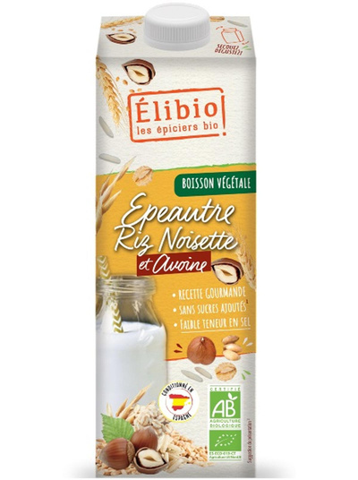 Photo de produit pour Boisson épeautre, riz, noisette et avoine 1L