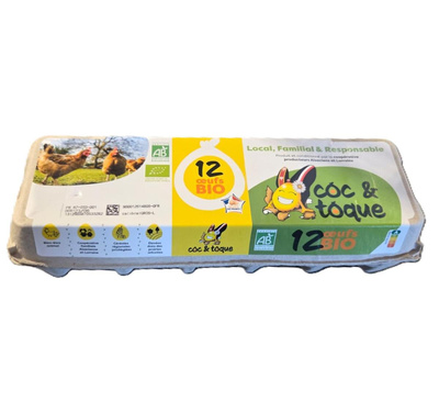 Photo de produit pour Boîte de 12 oeufs L