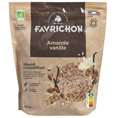 Photo de produit pour Muesli croustillant amande vanille 450g