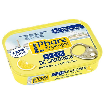 Photo de produit pour Filets de sardines marinés au citron sans huile 90g -30% fournisseur