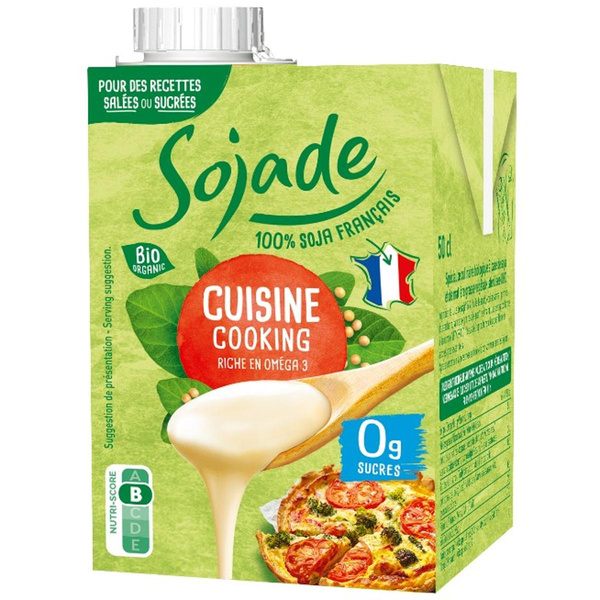 Photo de produit pour Crème cuisine soja Sojade UHT 50CL