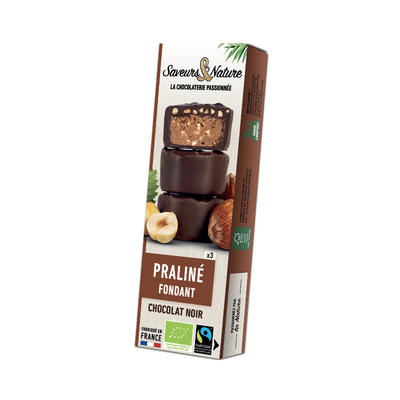 Photo de produit pour Rocher praliné noisette chocolat noir 3x15g