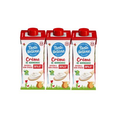 Photo de produit pour Crème entière semi-épaisse UHT 3x20cl