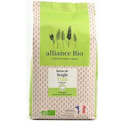 Photo de produit pour Farine de Seigle T150 intégrale 1kg