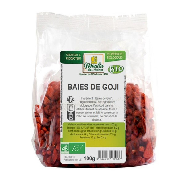 Photo de produit pour Baies de goji 100g