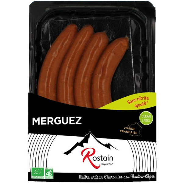 Photo de produit pour Merguez sans nitrite ajouté x4 220g