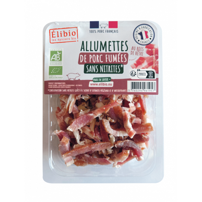 Photo de produit pour Allumettes de porc fumées sans nitrite 100g
