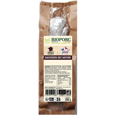 Photo de produit pour Saucisson sec nature 200g