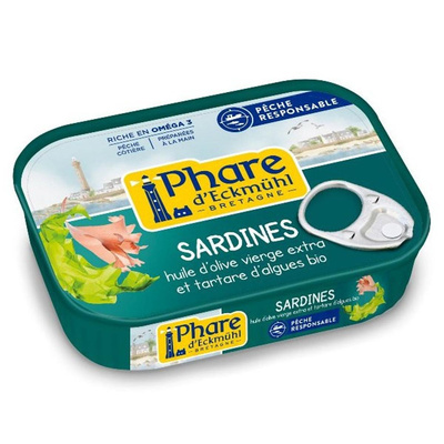 Photo de produit pour Sardine algues marinées et huile d'olive vierge 135g -30% fournisseur