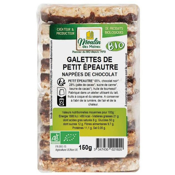 Photo de produit pour Galettes de petit épeautre au chocolat 150g
