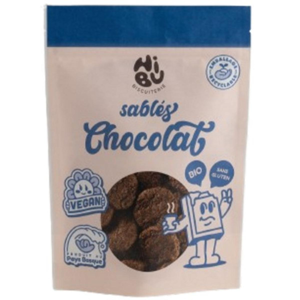Photo de produit pour Sablés chocolat, sans gluten et végan 120g