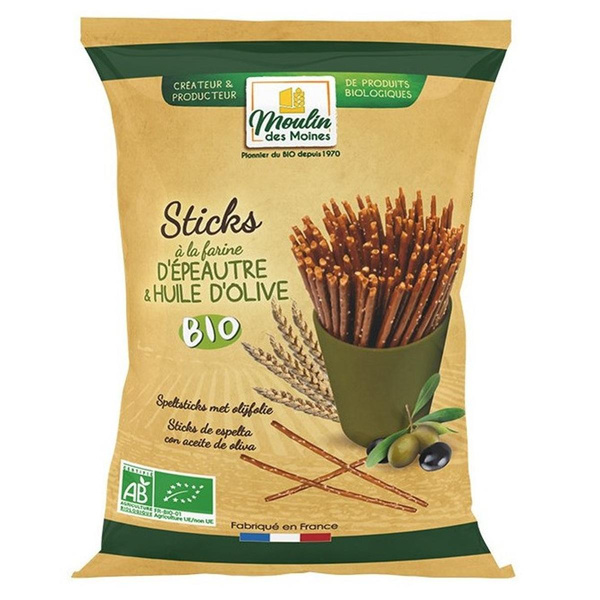 Photo de produit pour Sticks à la farine d'épeautre et huile d'olive 200g
